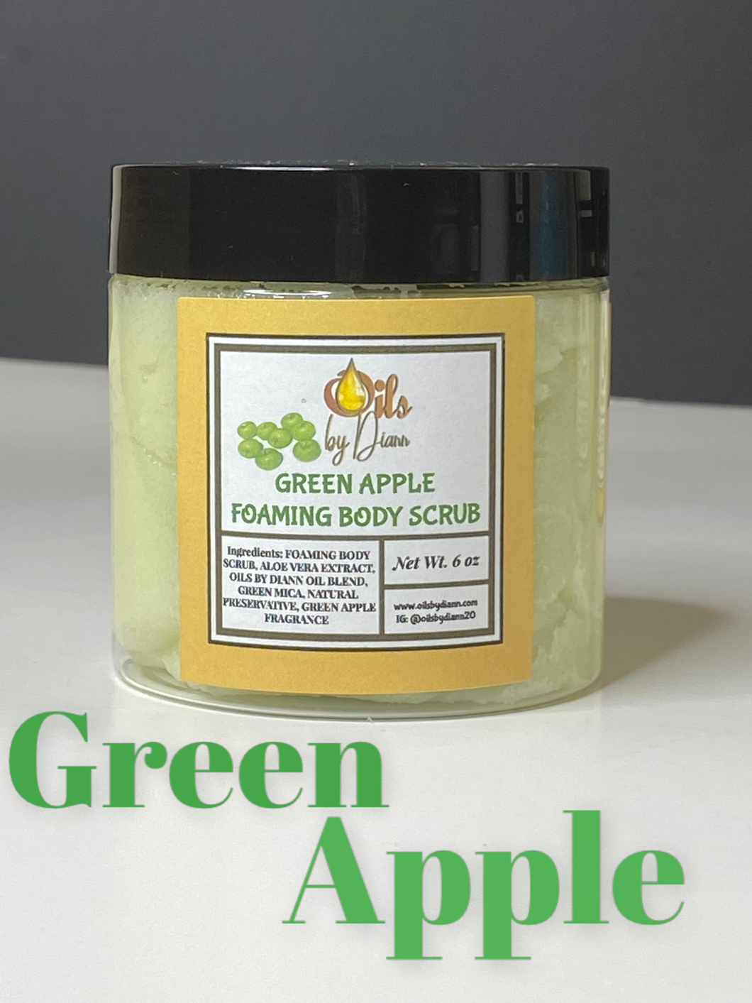 Green Apple Foaming Body Scrub